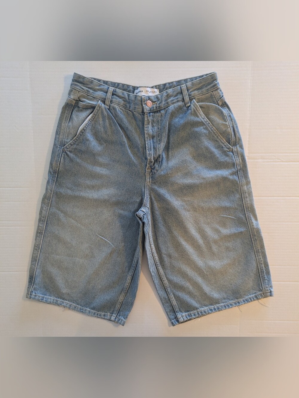 Bershka Women's Light Blue Denim Shorts- Size 30 (NWOT)